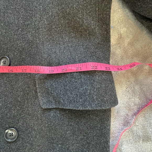 Vintage Stanley Blacker 100% Pure Wool Double-Breasted Overcoat 40 Short Gray - Picture 10 of 10